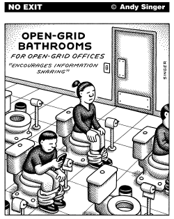 OPEN GRID BATHROOMS by Andy Singer