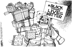 BLACK FRIDAY LIVES MATTER by Rick McKee