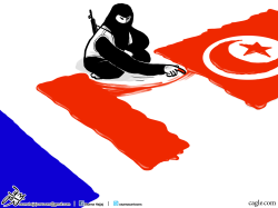 FROM PARIS TO TUNISIA by Osama Hajjaj