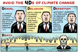 4DS OF CLIMATE CHANGE  by Andy Singer