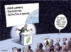 AFTER TERROR, CLIMATE TALKS by Patrick Chappatte
