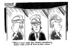TRUMP MEETS BLACK MINISTERS by Jimmy Margulies