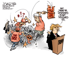 TRUMP ROUGHS UP GOP  by John Cole