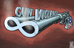 GUN VIOLENCE by Luojie