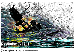 PEARL HARBOR DECEMBER 7 by Dave Granlund