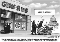 DON'T STOP SELLING GUNS TO TERRORISTS OR THE TERRORIST WIN by R.J. Matson