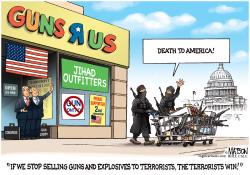 DON'T STOP SELLING GUNS TO TERRORISTS OR THE TERRORIST WIN- by R.J. Matson