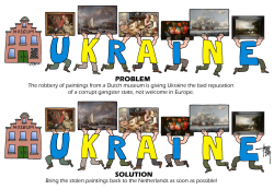 UKRAINE AND STOLEN PAINTINGS by Arend Van Dam