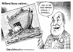 Willard Scott retires by Dave Granlund