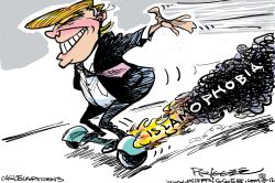 TRUMP HOVERBOARD by Milt Priggee
