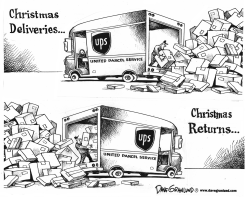 Christmas gift returns by Dave Granlund