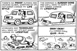 GLOBAL WARMING LIFESTYLE HORIZONTAL by Andy Singer