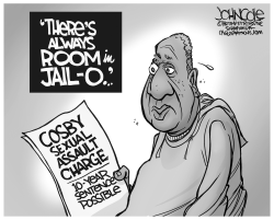 COSBY CHARGED BW by John Cole