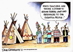 RANCHERS PROTEST FEDS by Dave Granlund