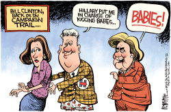 CLINTONS CAMPAIGN  by Rick McKee