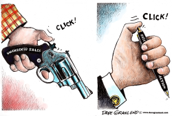 EXECUTIVE ACTION AND GUNS by Dave Granlund