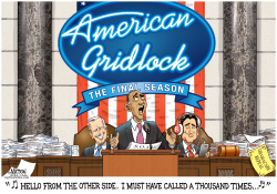 PRESIDENT OBAMA COMPETES ON AMERICAN GRIDLOCK THE FINAL SEASON  by R.J. Matson