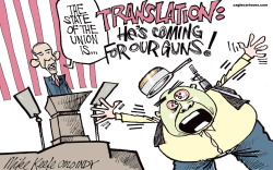 STATE OF THE UNION  by Mike Keefe