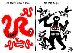 EBOLA OVER by Tom Janssen