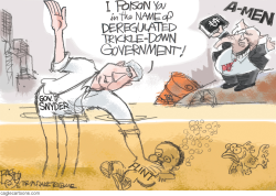 SNYDER POISONS FLINT  by Pat Bagley