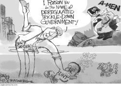SNYDER POISONS FLINT by Pat Bagley