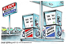 FLINT MICHIGAN LEAD IN WATER by Dave Granlund