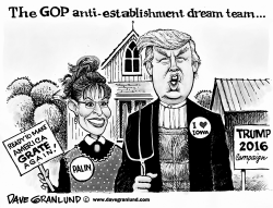 TRUMP WITH PALIN by Dave Granlund