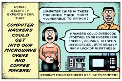 COMPUTER HACK APPLIANCES HORIZONTAL COLOR by Andy Singer