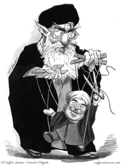 Khamenei and Rouhani by Taylor Jones