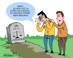 MUERTE DE LA CORTE DE JUSTICIA by Arcadio Esquivel