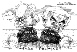 LEAKY POLITICS by Sandy Huffaker
