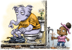 FLINT MICHIGAN REPUBLICANS AND WATER  by Daryl Cagle