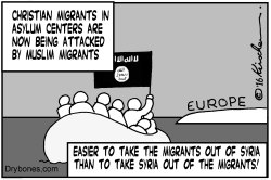 CHRISTIAN MIGRANTS ATTACKED BY MUSLIMS by Yaakov Kirschen