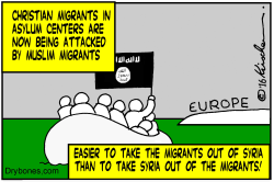 CHRISTIAN MIGRANTS ATTACKED BY MUSLIMS, by Yaakov Kirschen