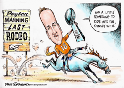 PEYTON MANNING LAST RODEO by Dave Granlund
