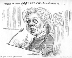 CAMPAIGN SKETCHBOOK - HILLARY CONCEDES by Taylor Jones