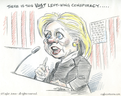 CAMPAIGN SKETCHBOOK - HILLARY CONCEDES -  by Taylor Jones