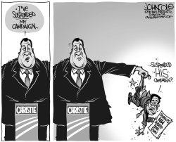 CHRISTIE AND RUBIO BW by John Cole