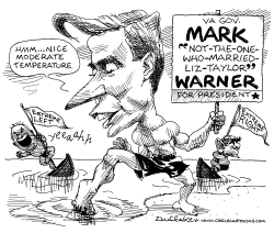 MARK WARNER FOR PRESIDENT by Sandy Huffaker