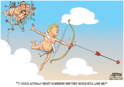 DONALD TRUMP AS CUPID- by R.J. Matson