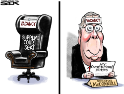 MCCONNELL OBSTRUCTS  by Steve Sack