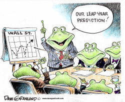 LEAP YEAR AND WALL ST by Dave Granlund