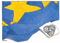 PURE WOOL EUROPEAN FLAG by Michael Kountouris