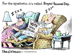 SUPER TUESDAY VOTING by Dave Granlund