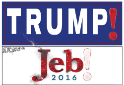 TRUMP TOPPLES JEB by Jeff Darcy