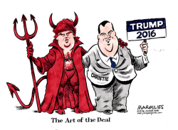 CHRISTIE ENDORSES TRUMP  by Jimmy Margulies