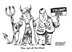 CHRISTIE ENDORSES TRUMP by Jimmy Margulies