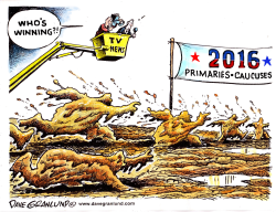 PRIMARIES AND CAUCUSES 2016 by Dave Granlund