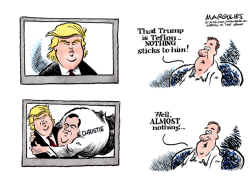 TRUMP AND CHRISTIE  by Jimmy Margulies