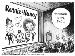 RONNIE AND NANCY REAGAN TOGETHER by Dave Granlund